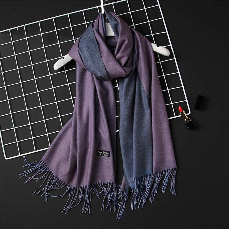 Double-Side Soft Cashmere Scarf
