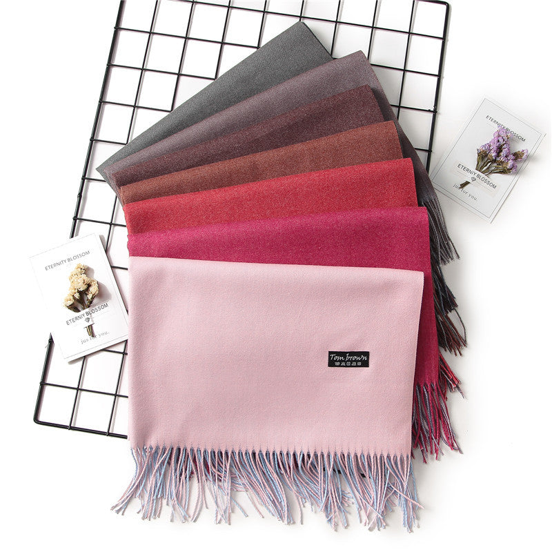 Double-Side Soft Cashmere Scarf