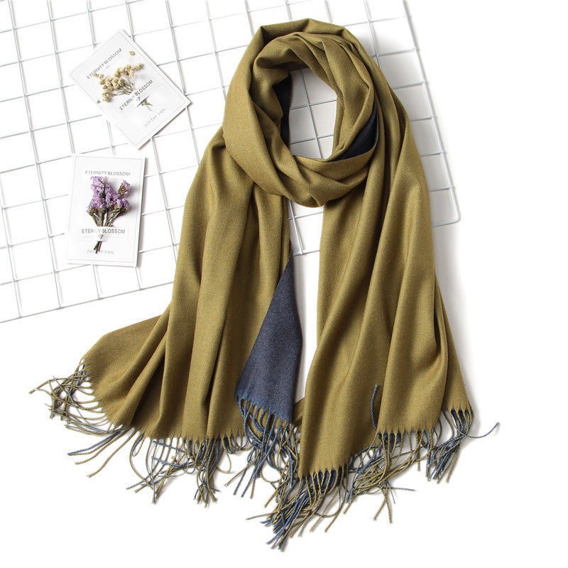 Double-Side Soft Cashmere Scarf