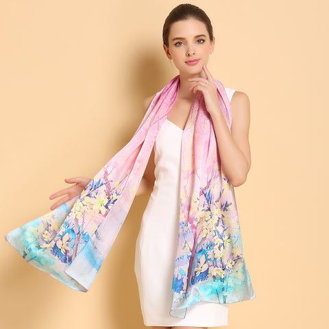 Women Silk Seasonal Scarf