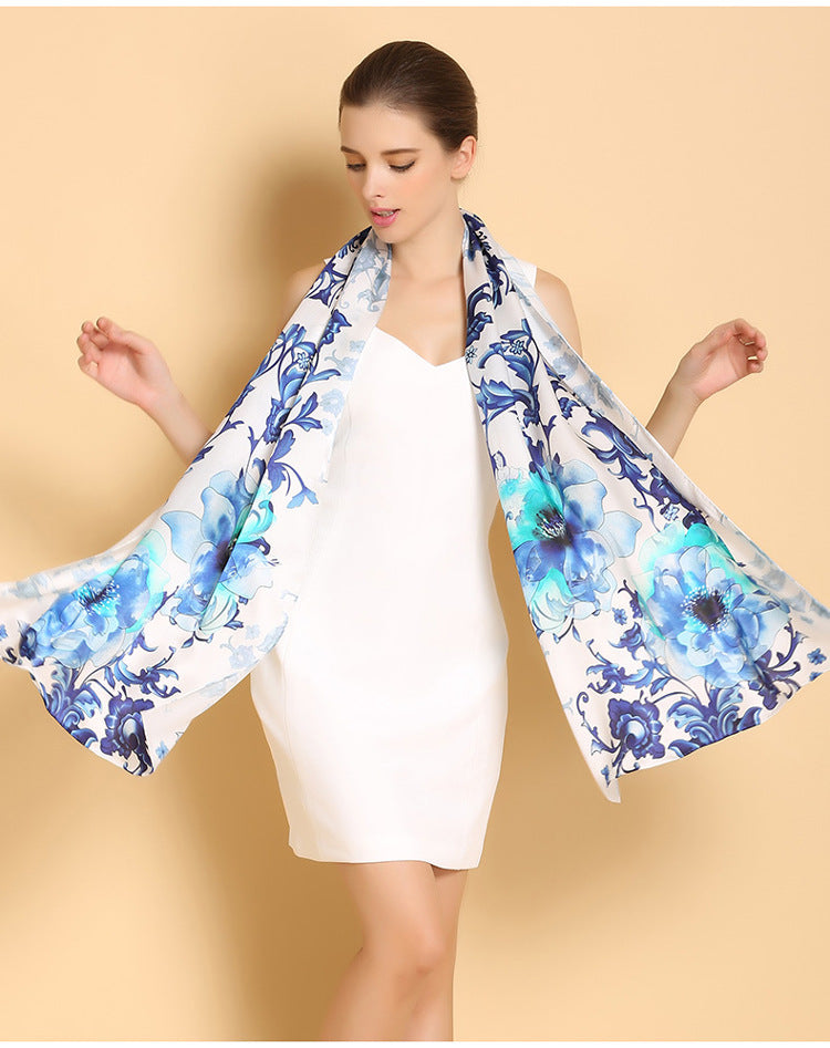 Women Silk Seasonal Scarf