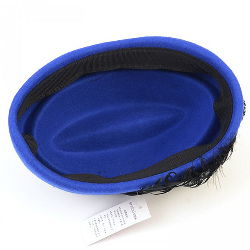 Deluxe Feather Stewardess Hat