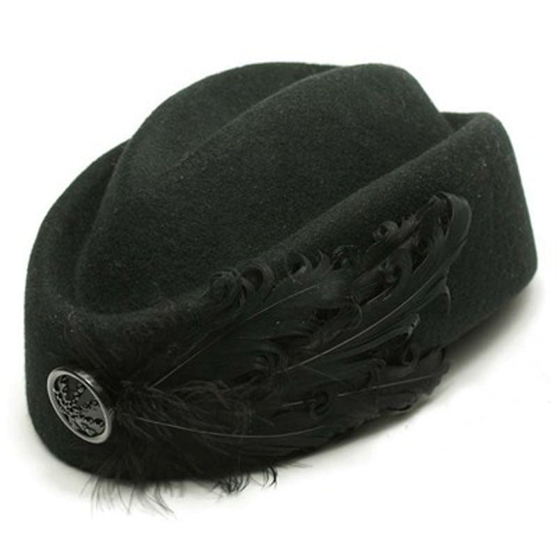 Deluxe Feather Stewardess Hat