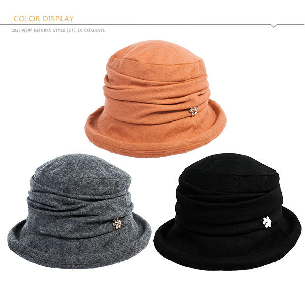 Wool Bowler Fashion Fedora