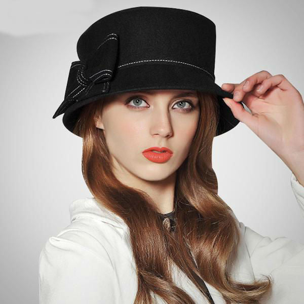 Wool Cloche Fedora
