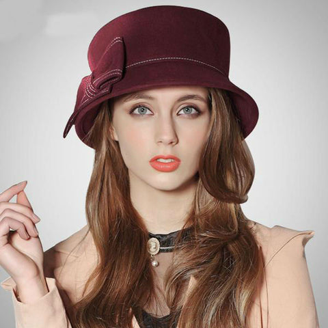 Wool Cloche Fedora