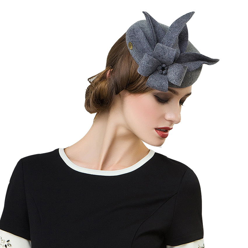 Women Fascinators Pillbox Wool Hat