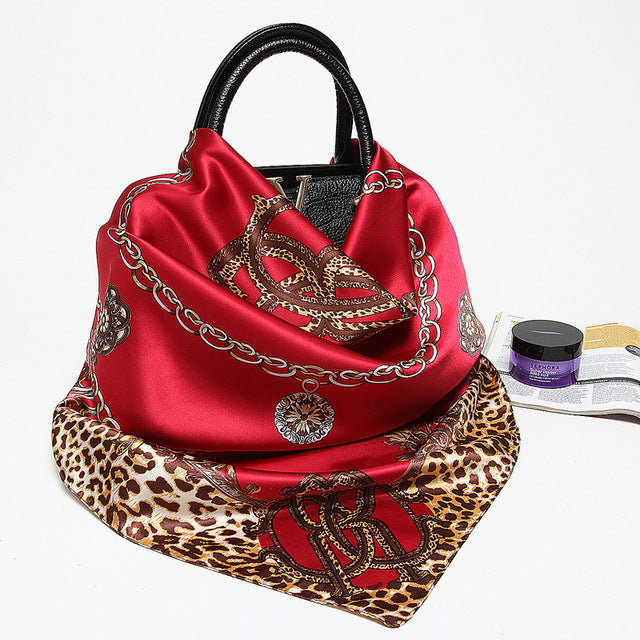 Pink Leopard Scarf