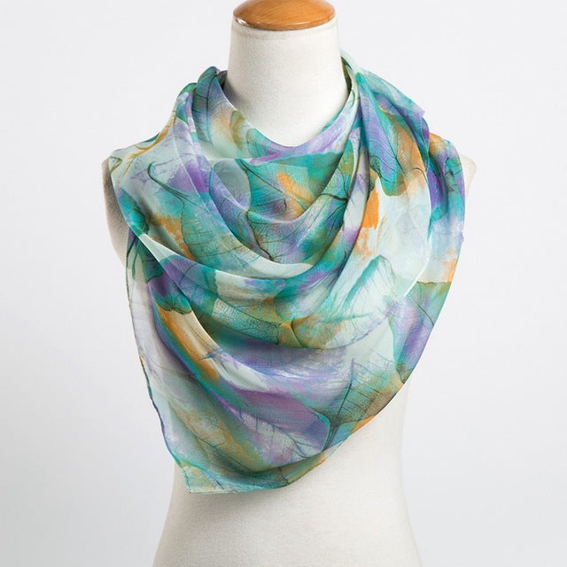 Leaves Silk Scarf
