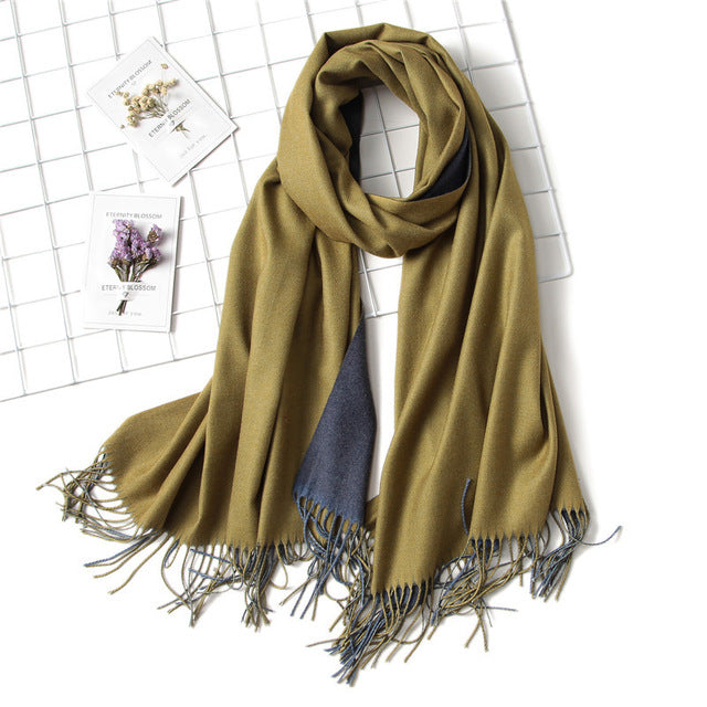 Double-Side Soft Cashmere Scarf