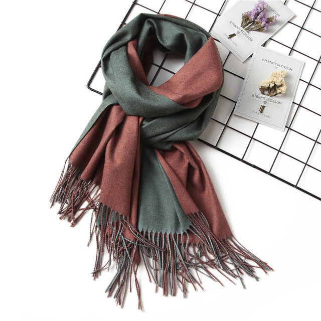 Double-Side Soft Cashmere Scarf