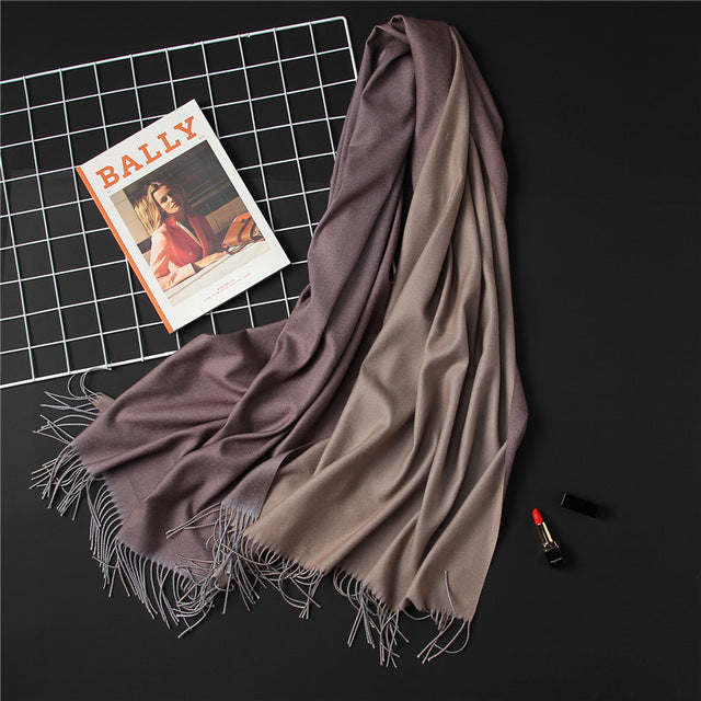 Double-Side Soft Cashmere Scarf