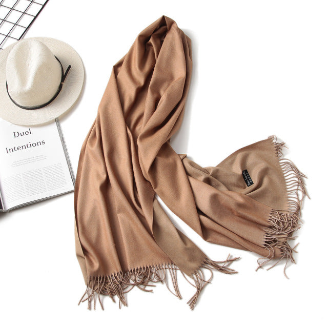 Double-Side Soft Cashmere Scarf