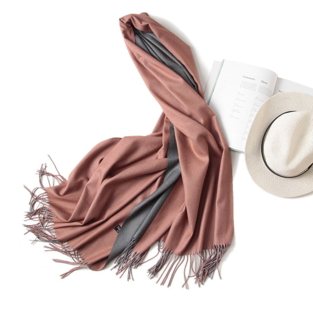 Double-Side Soft Cashmere Scarf