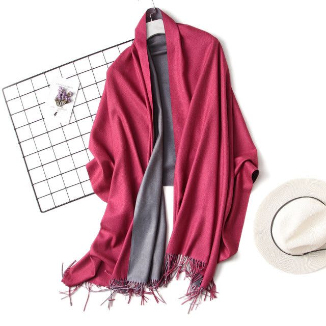 Double-Side Soft Cashmere Scarf