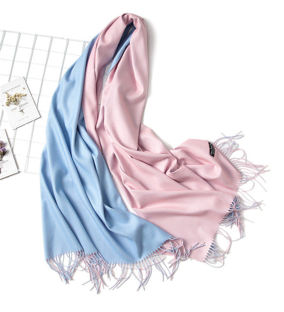 Double-Side Soft Cashmere Scarf